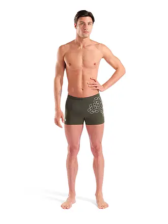 ARENA | Herren Beinbadehose Kikko Graphic | dunkelgrün